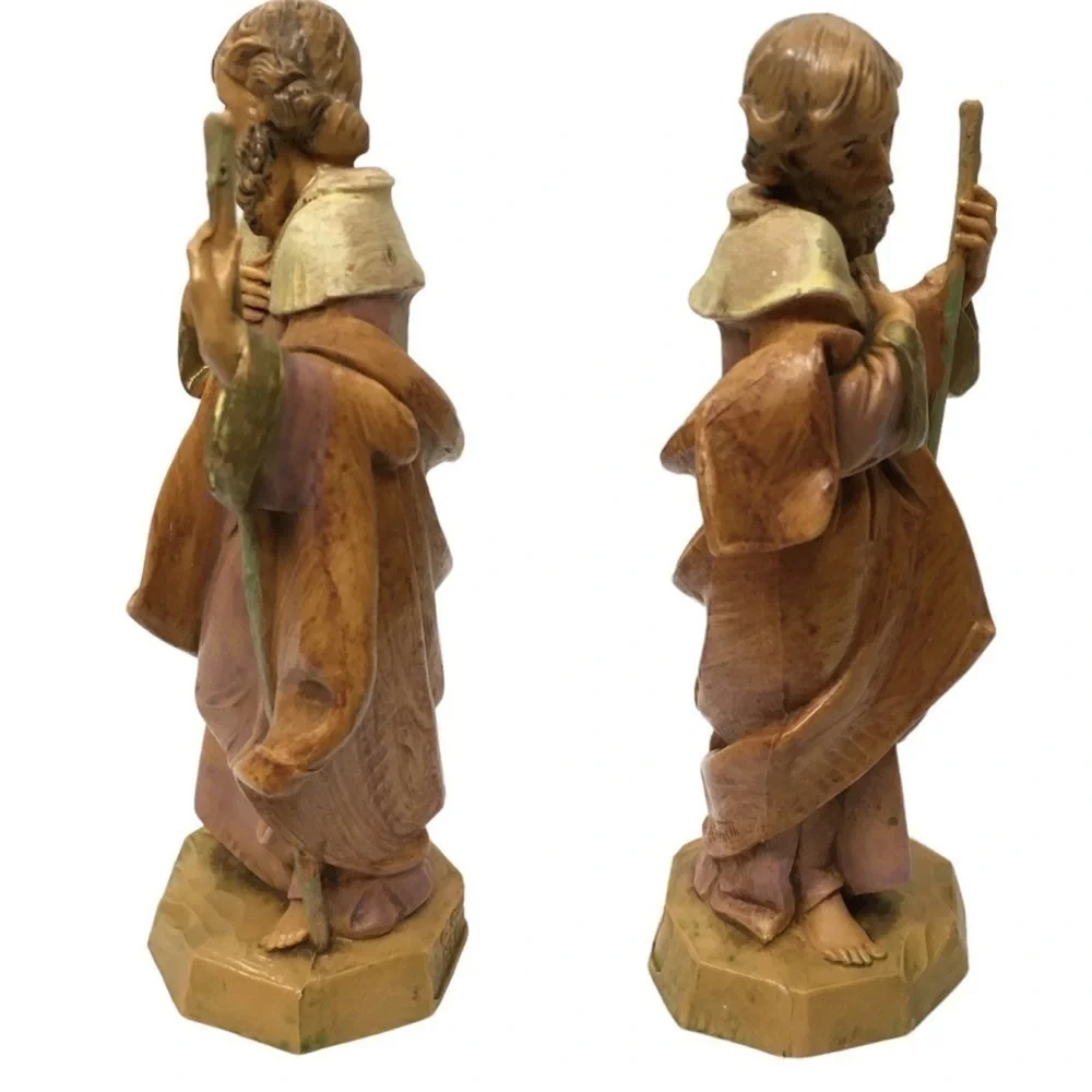VINTAGE 90s Fontanini Nativity Figurines Holy Family Joseph Mary Baby Jesus 1991